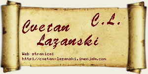 Cvetan Lazanski vizit kartica